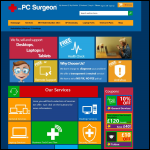 Screen shot of the The PC Surgeon website.