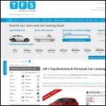 Screen shot of the TFS Vehicle Leasing website.