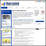 Screen shot of the Mark B Ltd website.