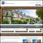 Screen shot of the The Property Lounge website.