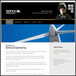 Screen shot of the Serious Engineering website.