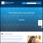 Screen shot of the The Manufacturing Institute website.
