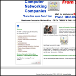 Screen shot of the Computer Networking Companies website.