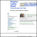 Screen shot of the Brighton Laptop Repair website.