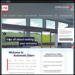 Screen shot of the Automatic Doors Ltd website.