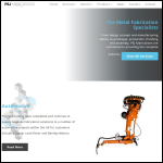 Screen shot of the PSJ Fabrications Ltd website.
