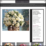 Screen shot of the The Flower Stand Chelsea website.