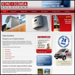 Screen shot of the Enigma Solutions website.