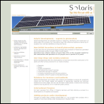 Screen shot of the Solaris Developments Ltd website.