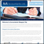 Screen shot of the Traynor Accounting website.