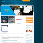 Screen shot of the Nanotechnology Industries Association website.