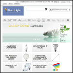 Screen shot of the First Light Direct website.