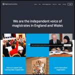 Screen shot of the The Magistrates' Association website.