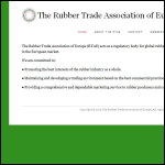 Screen shot of the The Rubber Trade Association of Europe website.