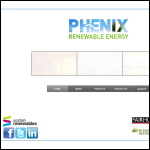 Screen shot of the Phenix Energy website.
