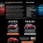 Screen shot of the Ultimate Car Control UK Ltd website.