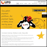 Screen shot of the UPG PLC website.