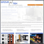Screen shot of the Grove AV Tek website.