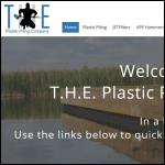 Screen shot of the T.H.E. Plastic Piling Company website.