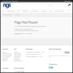 Screen shot of the NGS Corporation plc website.