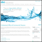 Screen shot of the ABC Professional Office Cleaners website.