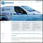 Screen shot of the G2 Refrigeration and Air Conditioning Ltd website.
