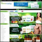 Screen shot of the Nature Supplies website.