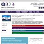 Screen shot of the Outsourcing B2B Marketing website.