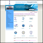 Screen shot of the International Federation of Hydrographic Societies website.