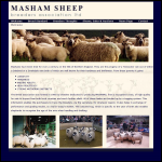 Screen shot of the Masham Sheep Breeders Association Ltd website.