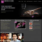 Screen shot of the Spanish Ham website.