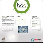 Screen shot of the Bdo Electrical Ltd website.