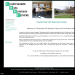 Screen shot of the Clawthorpe Hall Business Centre website.