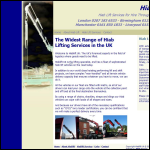 Screen shot of the Hiablift UK website.