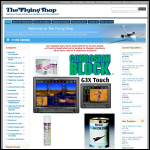 Screen shot of the The Flying Shop website.