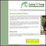Screen shot of the Cutting 'N' Things website.