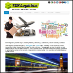 Screen shot of the TDX Logistics website.