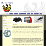 Screen shot of the Phoenix Supplies website.