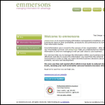 Screen shot of the Emmersons Ltd website.