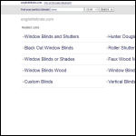 Screen shot of the English Blinds website.