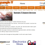 Screen shot of the Spangle It website.