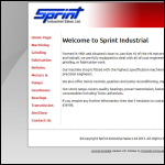 Screen shot of the Sprint Industrial Sales Ltd website.