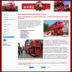Screen shot of the Routemaster 4 Hire website.