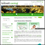 Screen shot of the Britnett Central Web Services website.
