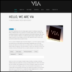 Screen shot of the Via Creative Consultants Ltd website.