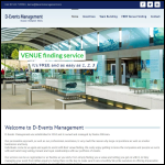 Screen shot of the D-Events Management Ltd website.