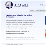 Screen shot of the 4 Peaks Ltd website.