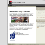 Screen shot of the Tiling Contractor website.