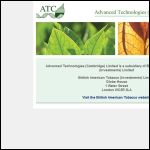Screen shot of the Advanced Technologies (Cambridge) Ltd website.