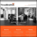 Screen shot of the Three Blind Mice Ltd website.